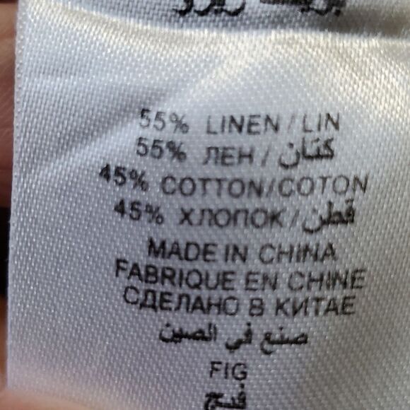 POINT ZERO WOMEN'S PANTS. Linen/cotton blend.  4 pockets 32..tab up pants - Picture 11 of 12